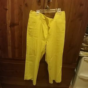 Capri Dress pants yellow size 12W